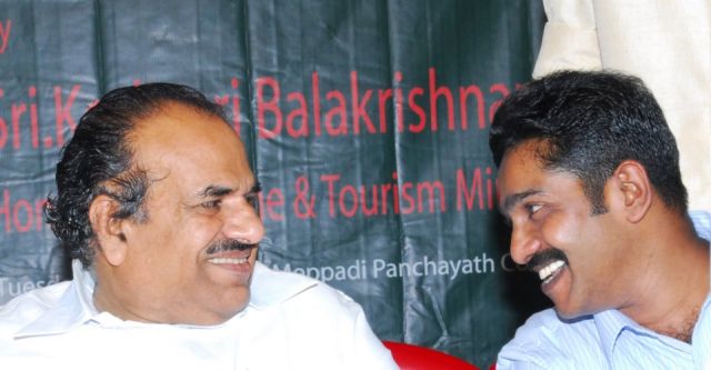 with former minister kodiyeri balakrishnan